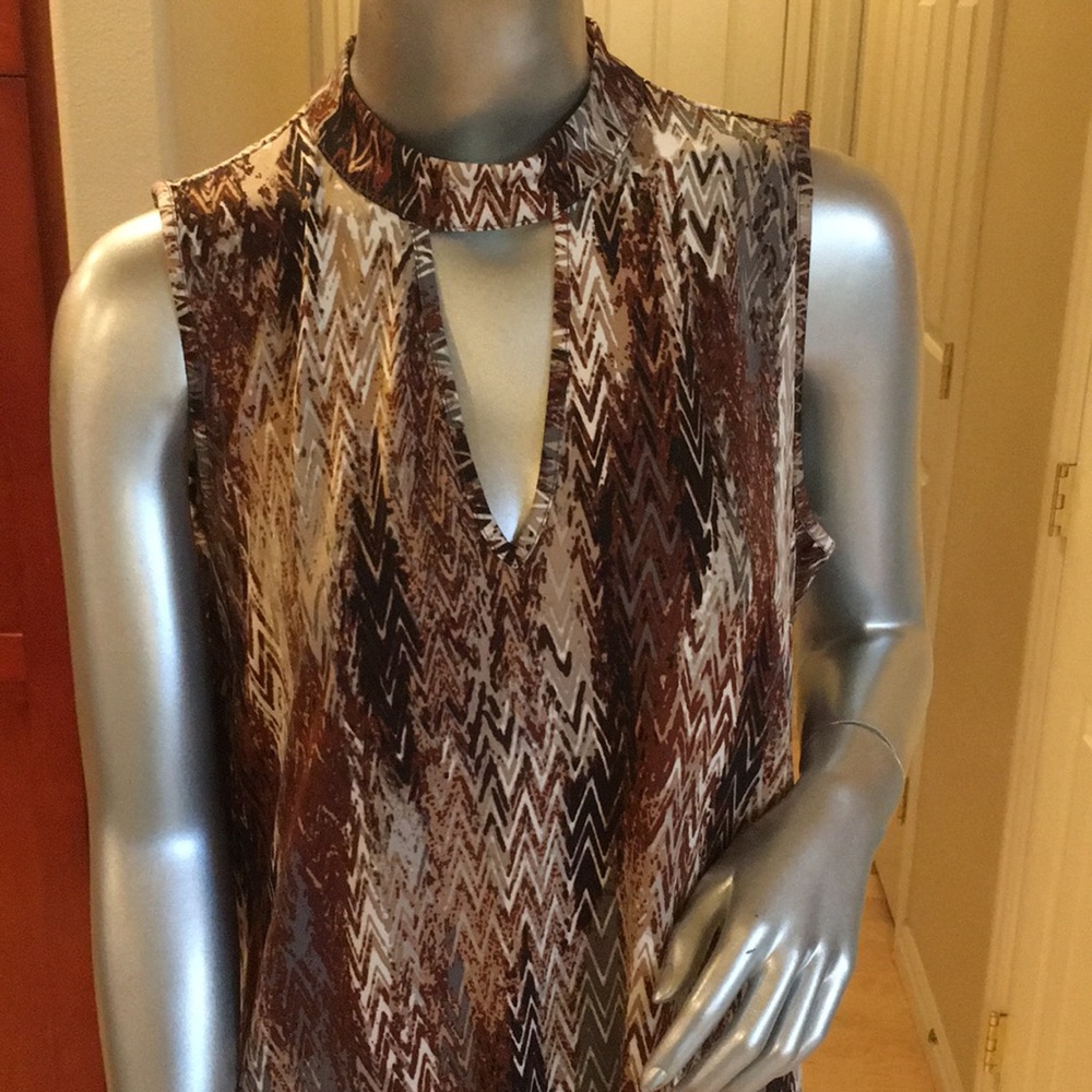 Beige by eci chevron dress - Picture 2 of 9